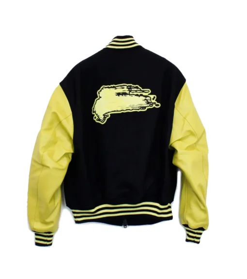 Y3 Club Yellow & Black Letterman Varsity Jacket