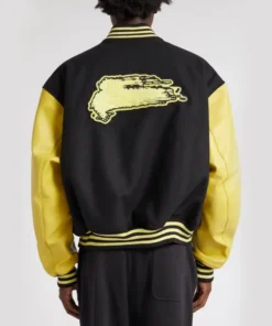 Y3 Club Yellow & Black Letterman Varsity Jacket