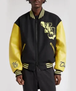 Y3 Club Yellow & Black Letterman Varsity Jacket