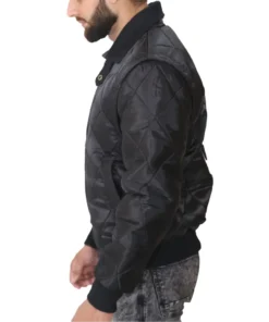 Ryan Gosling Black Satin Drive Scorpion Jacket