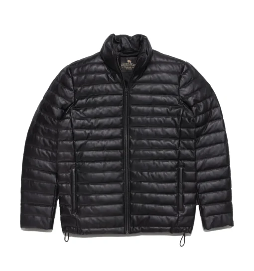 Bridger Mens Leather Down Jacket