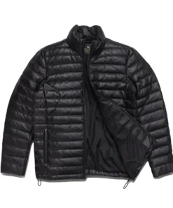 Bridger Mens Leather Down Jacket