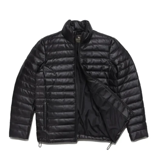 Bridger Mens Leather Down Jacket