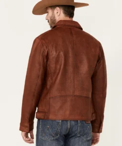 Convoy Rugged Lamb Leather Jacket