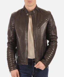 Men’s Kirill Brown Genuine Leather Jacket