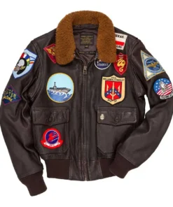 Top Gun G1 Brown Bomber Jacket