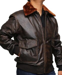 U.S Navy G-1 Military Flight Men's Genuine Leather Jacket