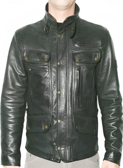 Jensen Ackles Supernatural Black Leather Jacket