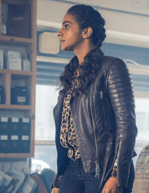 Doctor Who Mandip Gill Leather Jacket