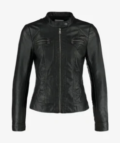 Bandit Black Leather Cafe Racer Jacket