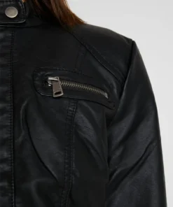 Bandit Black Leather Cafe Racer Jacket