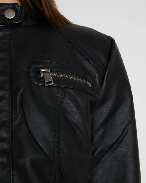 Bandit Black Leather Cafe Racer Jacket