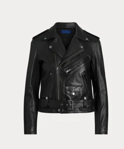 Women’s Black Biker Real Soft Leather Jacket – Motorcycle Jacket