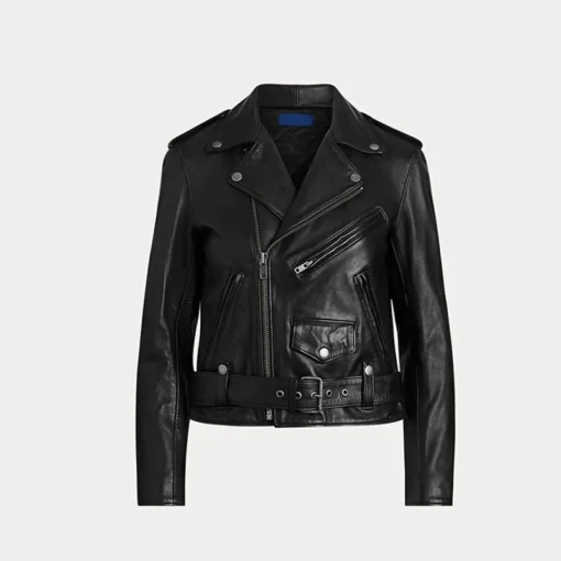 Women’s Black Biker Real Soft Leather Jacket – Motorcycle Jacket