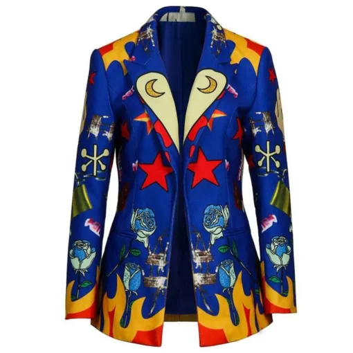 Birds Of Prey Harley Quinn Blue Blazer