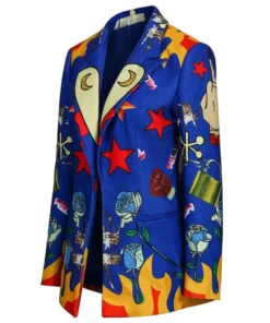 Birds Of Prey Harley Quinn Blue Blazer