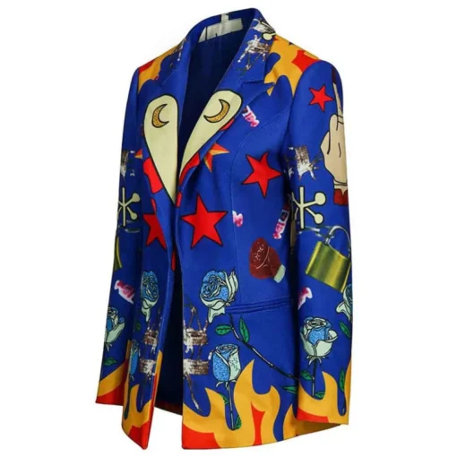 Birds Of Prey Harley Quinn Blue Blazer