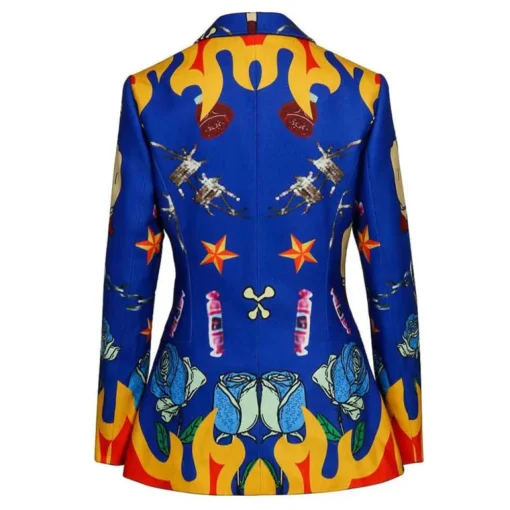 Birds Of Prey Harley Quinn Blue Blazer