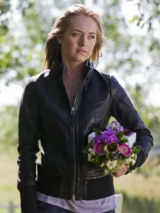 Heartland Amber Marshall Black Leather Jacket