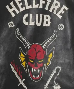 Hellfire Club Black Biker Leather Jacket