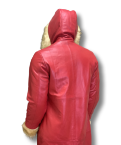 The Santa Claus Suit-Santa Claus Leather Trench Coat Christmas Chronicles Kurt Russell Santa Clause for Men and Women/Santa Red Jacket