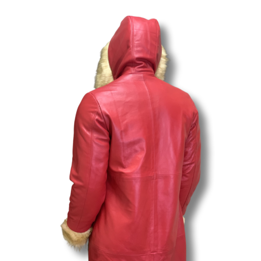 The Santa Claus Suit-Santa Claus Leather Trench Coat Christmas Chronicles Kurt Russell Santa Clause for Men and Women/Santa Red Jacket