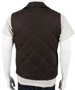 John Dutton Brown Quilted Vest Yellowstone