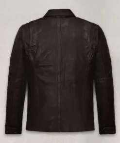 Men’s Ross Ackles Supernatural Season 7 Dark Brown Leather Jacket