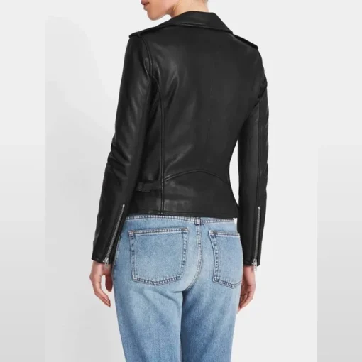 Women’s Iconic Rave Black Leather Jacket