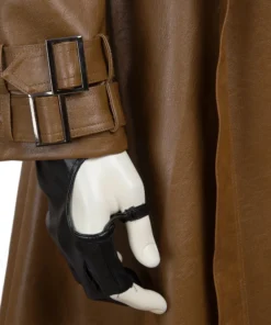 X-Men Gambit Cosplay Brown Leather Trench Coat