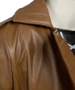 X-Men Gambit Cosplay Brown Leather Trench Coat