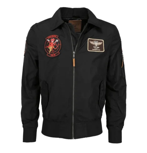 Top Gun Flight Black Jacket