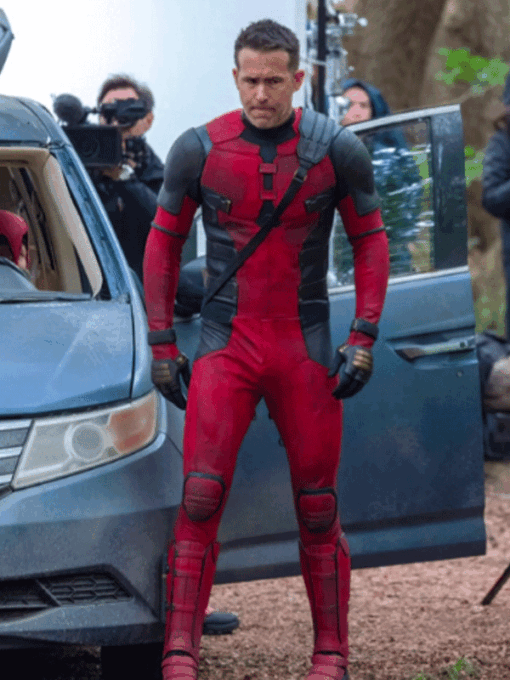 Deadpool and Wolverine 2024 Ryan Reynolds Costume Leather Jacket