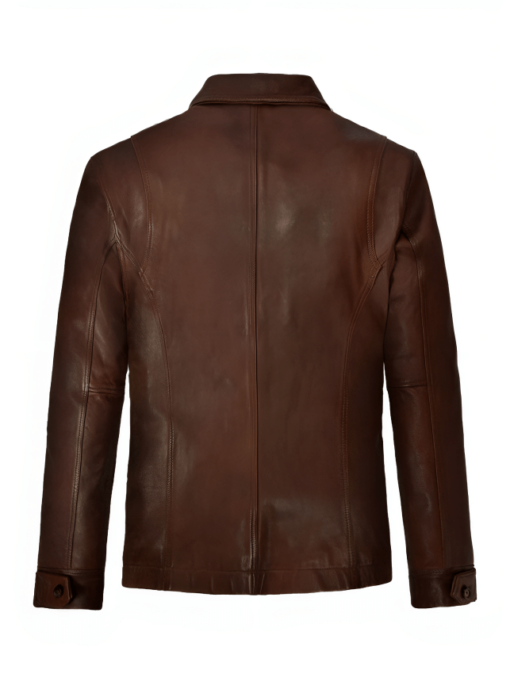 Jensen Ross Supernatural 7 Brown Leather Jacket