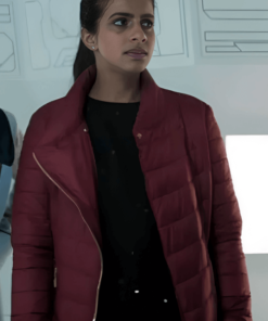 Doctor Who Mandip Gill Maroon Jacket