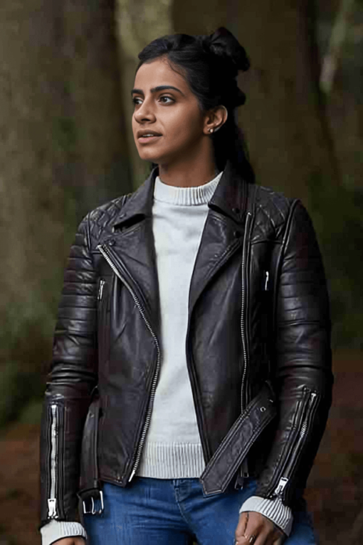 Doctor Who Mandip Gill Leather Jacket