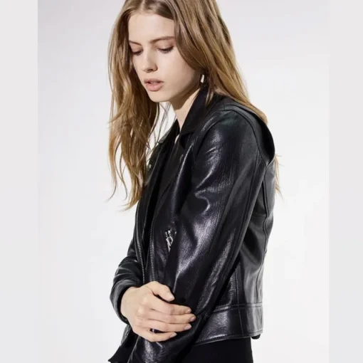 Women’s Colette Moto Black Leather Jacket