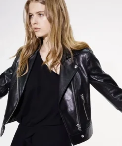 Women’s Colette Moto Black Leather Jacket