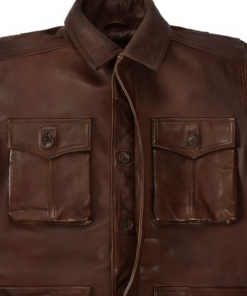 Jensen Ross Supernatural 7 Brown Leather Jacket