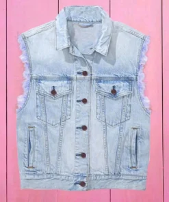 Ryan Gosling Barbie Blue Denim Vest