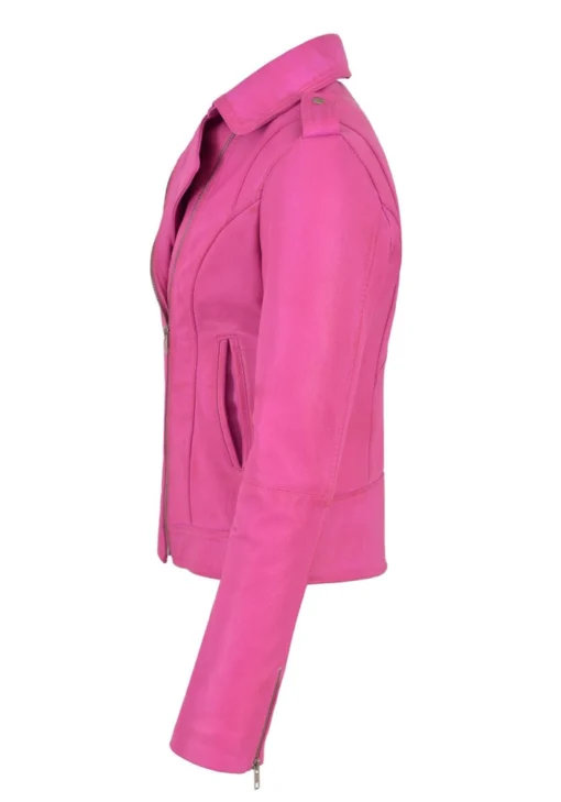 Margot Robbie Barbie Pink Leather Jacket