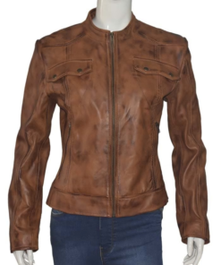 Heartland Amber Marshall Brown Leather Jacket