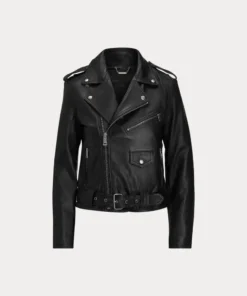 Women’s Lambskin Moto Leather Jacket