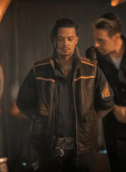 Doctor Who S13 Jacob Anderson Brown Vest