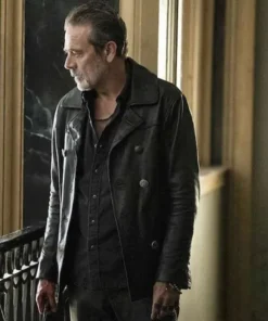 The Walking Dead City Jeffrey Dean Morgan Black Leather Jacket