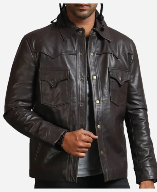 The Walking Dead Governor Black Leather Jacket