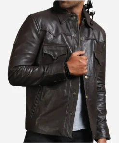 The Walking Dead Governor Black Leather Jacket