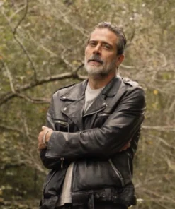 The Walking Dead Negan Black Leather Jacket