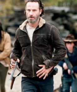 The Walking Dead S04 Rick Grimes Brown Jacket