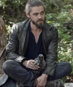 The Walking Dead Tom Payne Leather Trench Coat